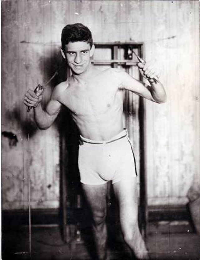 Pedro Quartucci. El actor de La Familia Falcón ganó la medalla de bronce en pluma en París 1924.