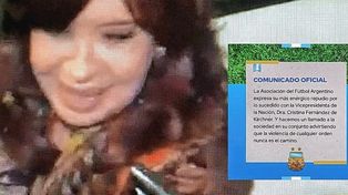 El fútbol argentino se unió a viva voz para repudiar el atentado sufrido por Cristina Fernández.