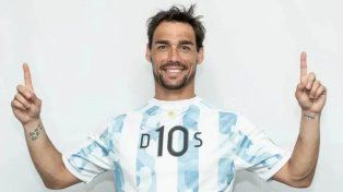 Fabio Fognini siempre reconoció su admiración por el futbolista argentino.