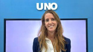 Lucía Reiss en la redacción de UNO