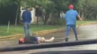 Video: le dieron una paliza a la salida de un boliche