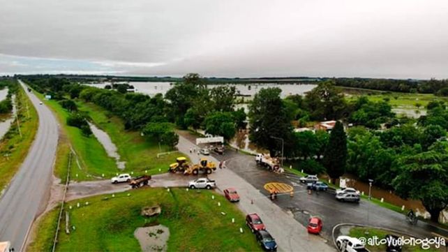 Así está Nogoyá tras las lluvias torrenciales