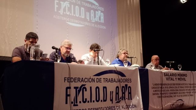 El secretario general de la Federación Aceitera y Desmotadora de Algodón