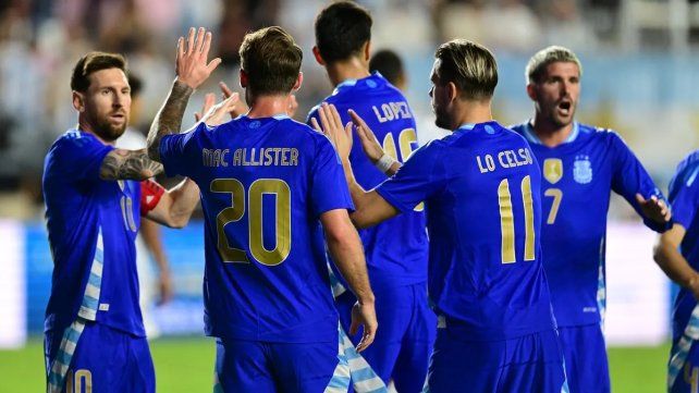 Argentina se floreó en Miami ante Puerto Rico en otro amistoso rumbo al Mundial