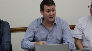 El secretario de Agricultura y Ganadería de Santa Fe, Ignacio Mántaras, expuso en la comisión nacional de emergencia agropecuaria.