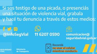 Lanzan un WhatsApp para denunciar picadas clandestinas y violencia vial