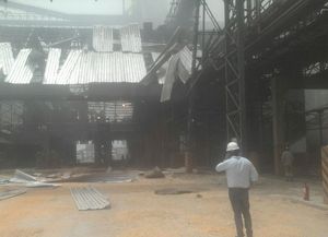 Las impactantes imágenes de la explosión de la cerealera