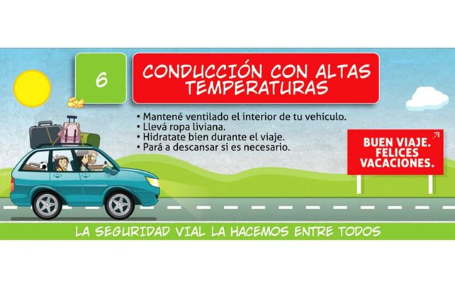 Recomendaciones para circular en rutas en el comienzo de las vacaciones