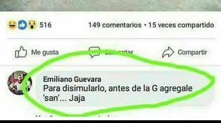 Como falta una letra le aconsejaron una genialidad.&nbsp;