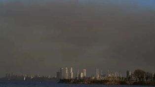 Rosario cubierta de cenizas por incendios en las islas