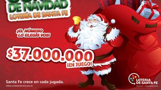 Lotería de Santa Fe lanza el “Gordo de Navidad” con más de $37 millones