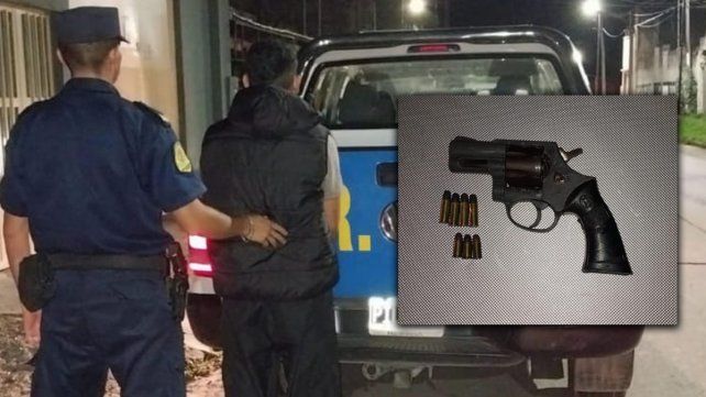 Un joven fue detenido en Paraná con un arma de fuego.