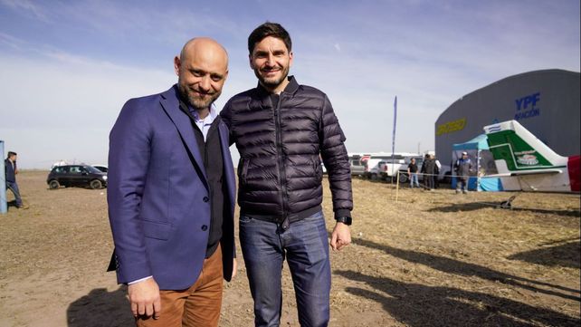 El gobernador Maximiliano Pullaro y el ministro de Desarrollo Productivo