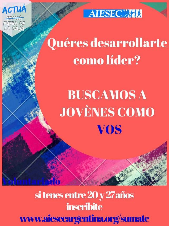 Invitan a sumarse a una red de voluntariado internacional