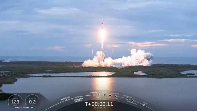 El satélite argentino Saocom 1B despegó con éxito en Cabo Cañaveral