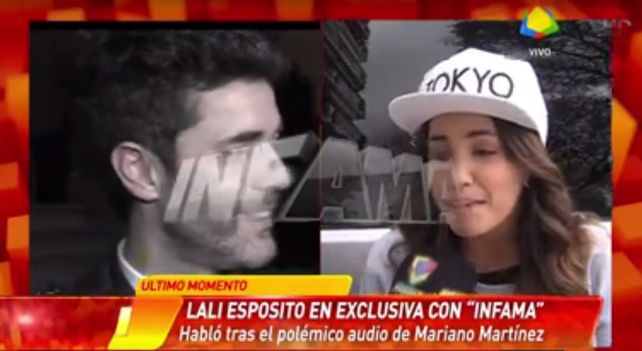 Lali Espósito respondió con fina ironía a las duras críticas de Mariano Martínez