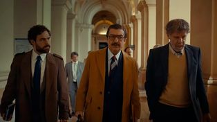 “Argentina, 1985”. &nbsp;Peter Lanzani, Ricardo Darín y Claudio Da Passano, fallecido en enero de este año.