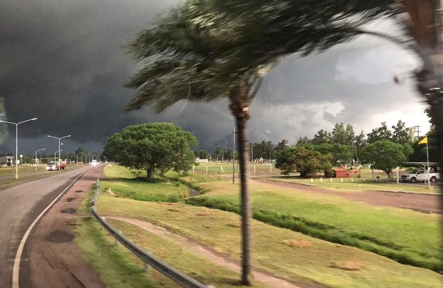Imágenes de la tormenta en el departamento San Cristóbal en Santa Fe.