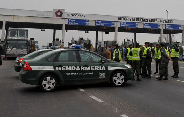 El operativo se realizó la mañana del miércoles en el peaje de la autopista a Buenos Aires