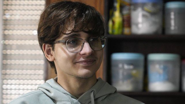 Matías Bottoni en su casa de San Jerónimo Sud