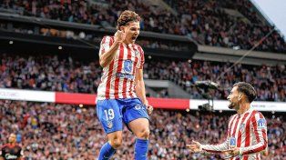 Golazo de Julián Álvarez y pase a cuartos: Atlético eliminó a Tottenham