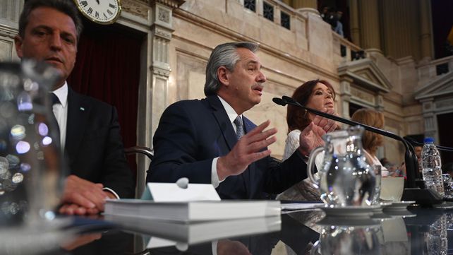 El presidente Alberto Fernández dio su discurso de inicio de sesiones ante la Asamblea Legislativa