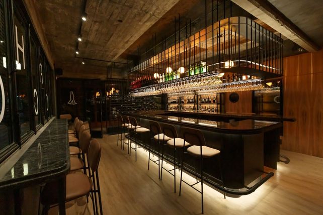 Interior del bar Corcho, en barrio Pichincha.