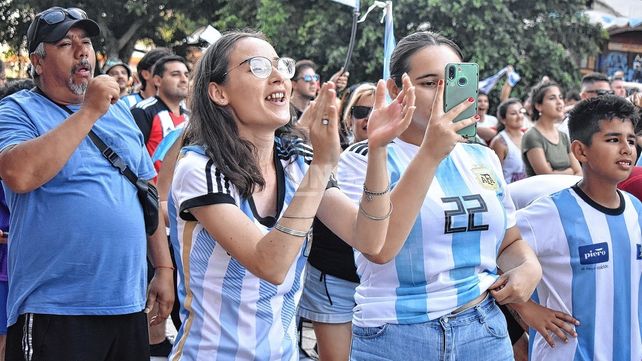Así se vivió el partido y el triunfo de la Selección en la ciudad