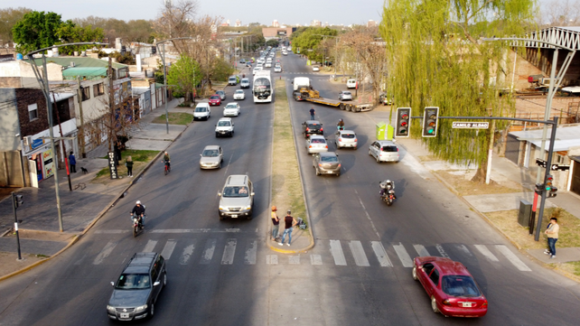 Avenida Pellegrini y Camilo Aldao. Puede ser allí o en otro cruce