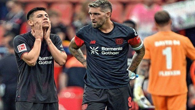Echeverri sumó sus primeros minutos en la derrota de Bayer Leverkusen