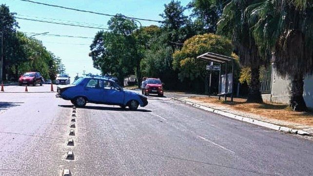 Cuando el auto comenzó a retroceder
