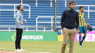 Cristian González arrancó mal ese partido conta el Banfield de Sanguinetti, pero al final festejó.