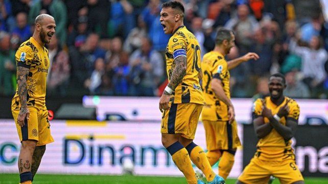 Lautaro Martínez brilló en el triunfo de Inter ante Udinese por el Calcio