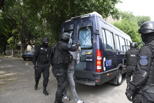 Desembarco. El Geof de la Policía Federal estuvo a cargo del procedimiento
