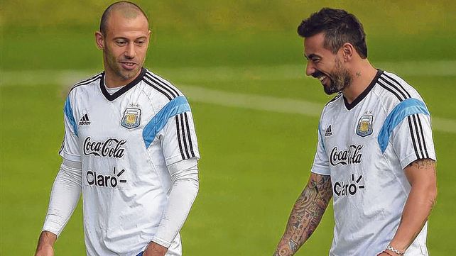 M&aacute;s que compa&ntilde;eros. Mascherano y Lavezzi no s&oacute;lo compartieron concentraciones