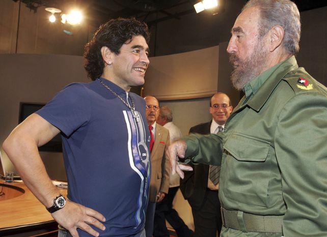 Diego y Fidel se conocieron en 1987 en una visita oficial y se vieron por última vez en 2013.