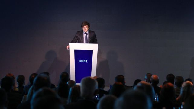 El presidente Javier Milei habló en el Coloquio de Idea.