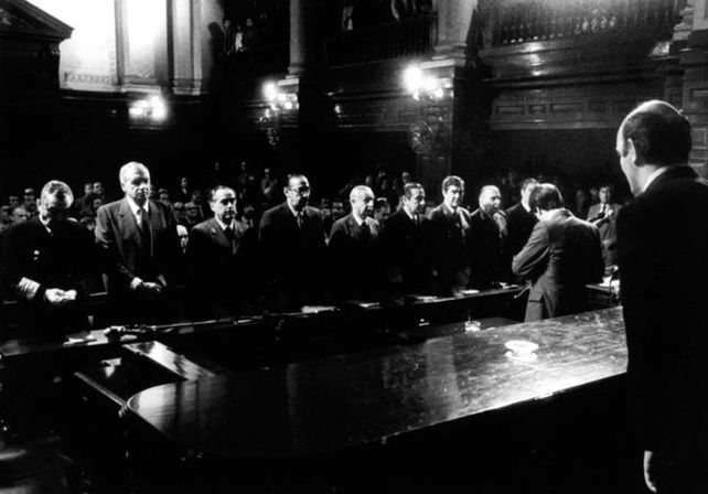 Histórico. Los represores intentaron por todos los medios esquivar el brazo del gobierno y la Justicia. Foto: Télam