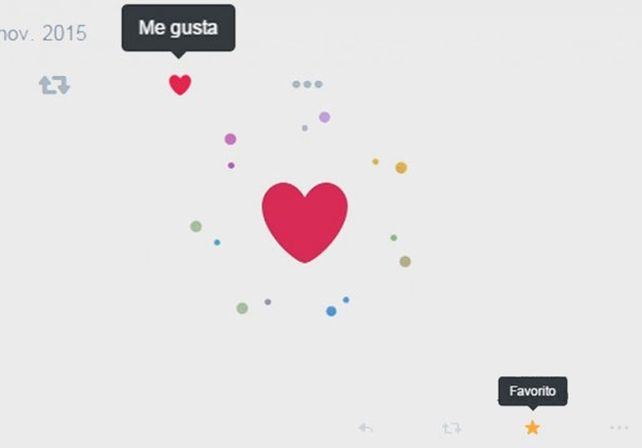 Twitter dejó de lado la estrella del FAV y puso un corazón