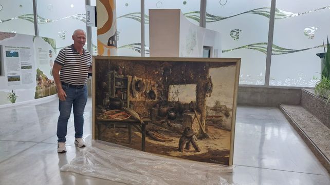La obra artística de Raúl Domínguez, el pintor de las islas, llega a Puerto San Martín
