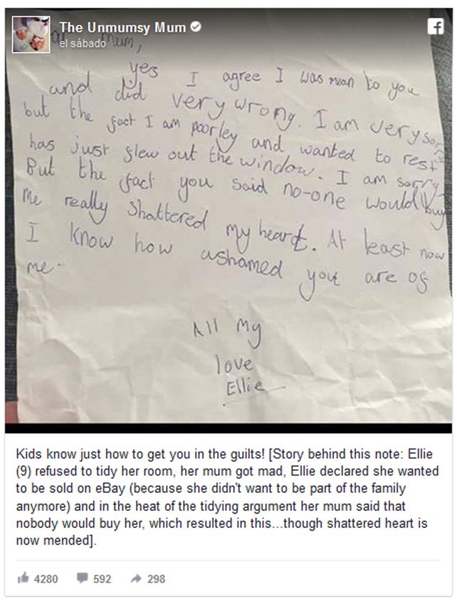 La desgarradora carta de una niña que quiere ser vendida en eBay