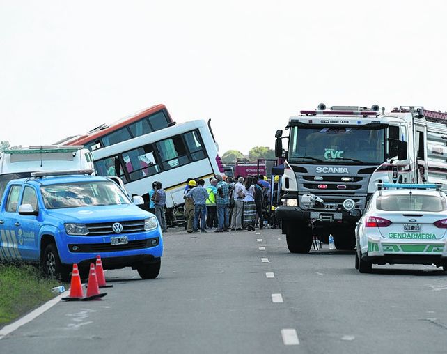 La tragedia. El choce en la ruta 33 enlutó a toda una región.&nbsp;