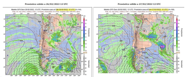 Lluvias y posible caída de granizo en algunas zonas productivas