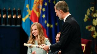 La princesa Leonor emocionó al hablar en los premios Asturias