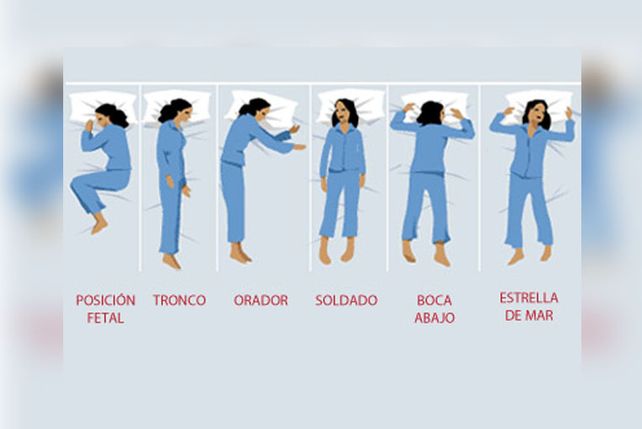Las posiciones más comunes durante el sueño