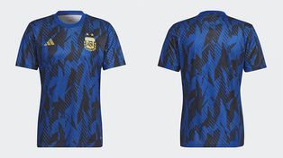 Se filtró la nueva camiseta para entrar en calor en el Mundial.