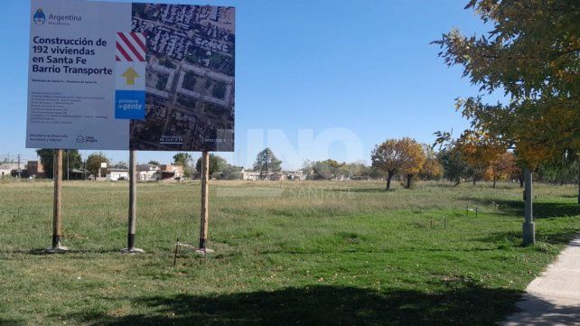 Vecinos de barrio Transporte piden que el playón deportivo sea contemplado en el Procrear
