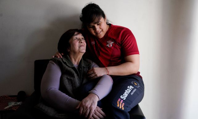 Nadia Boggino y su mamá Susa, una imagen que emana amor. El sueño de la judoca es estar en los JJOO de Los Ángeles.