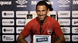 Maxi Rodr&iacute;guez, feliz por su continuidad en&nbsp;Newells.&nbsp;