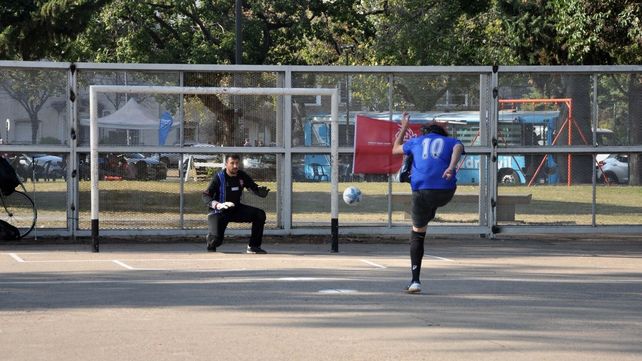 La Cancha de la Inclusión ubicada en el parque Independencia había sido restaurada hace menos de un mes. 